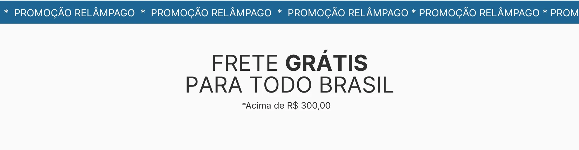 Frete grátis promoção