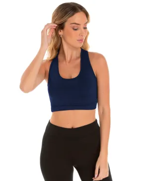 Kit 3 Tops Nadador Fitness Feminino Azul Marinho 