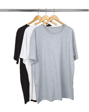 Kit 3 Camisetas Masculinas Plus Size de Algodão 8
