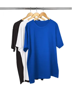 Kit 3 Camisetas Masculinas Plus Size de Algodão 11