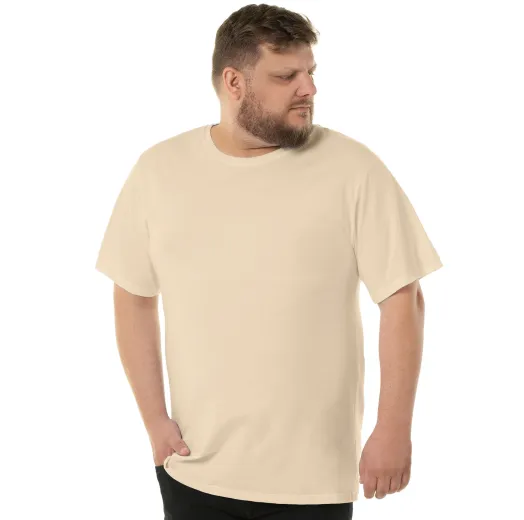Kit 3 Camisetas Masculinas Plus Size De Algodão Areia