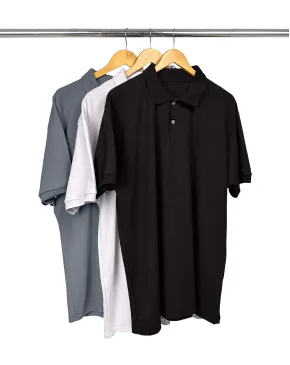 Kit 3 Camisas Polo Piquet Plus Size Masculina 6