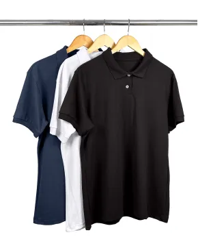 Kit 3 Camisas Polo Piquet Plus Size Feminina 7