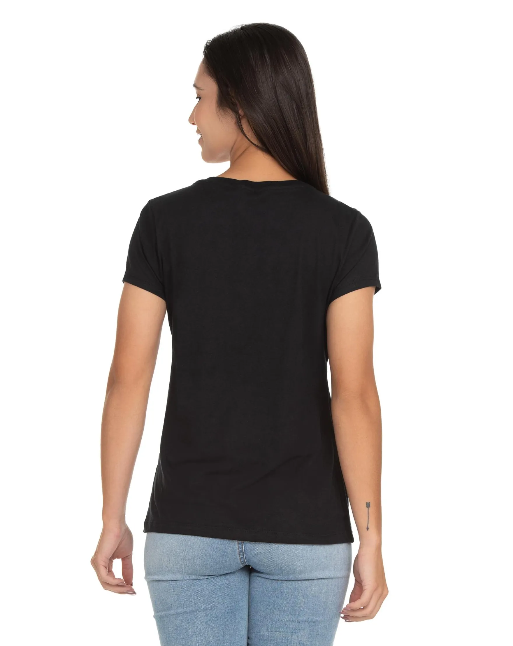 Baby Look de Algodão Premium Preta