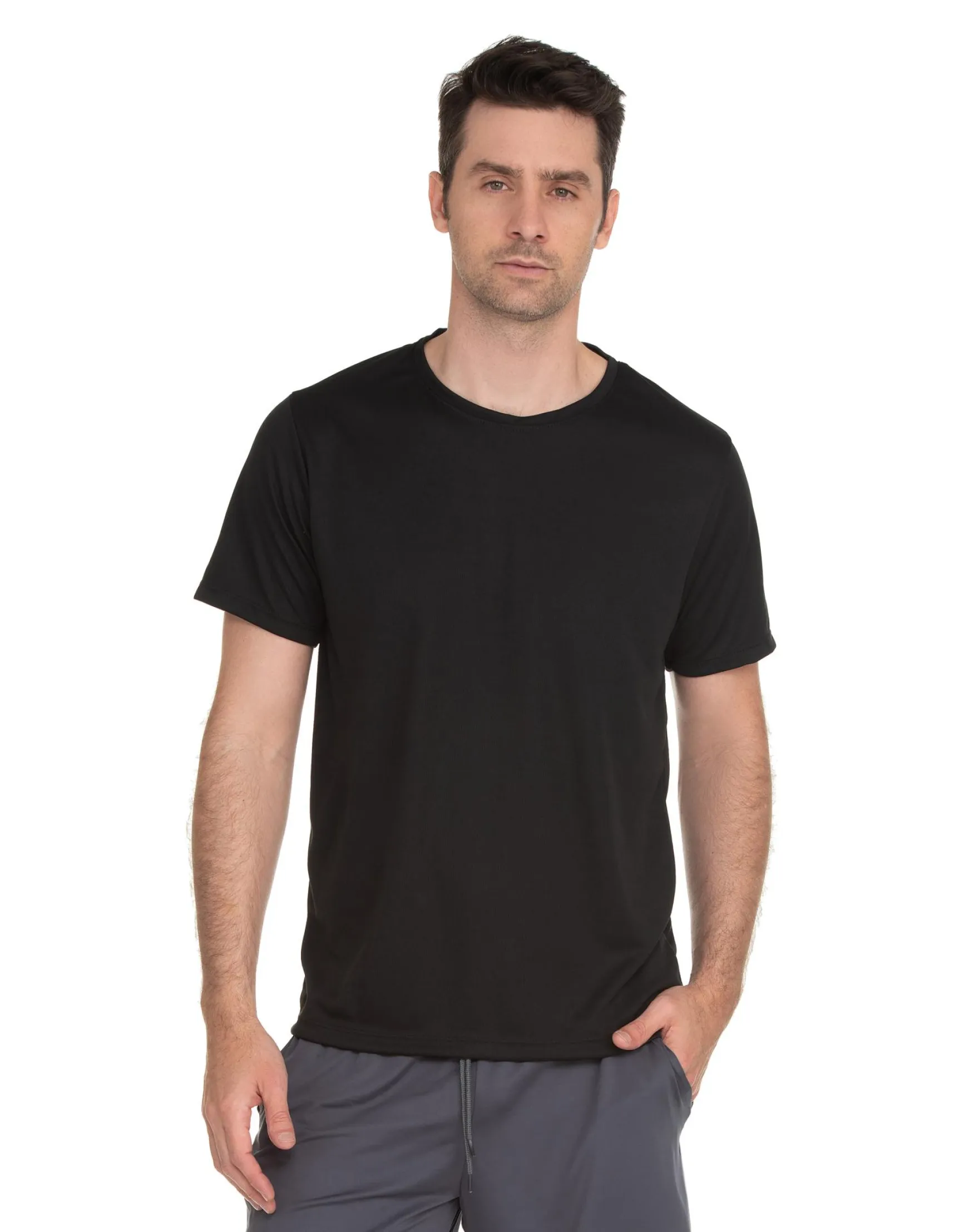 Camiseta Dry Fit Preta Proteção UV 30+