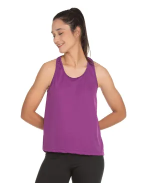 Regata Feminina Dry Fit Roxo Proteção UV 30+