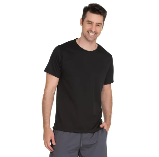 Camiseta Dry Fit Preta Proteção UV 30+