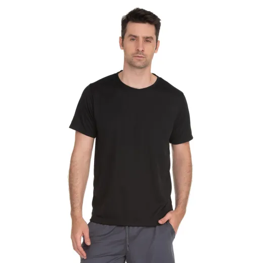 Camiseta Dry Fit Preta Proteção UV 30+