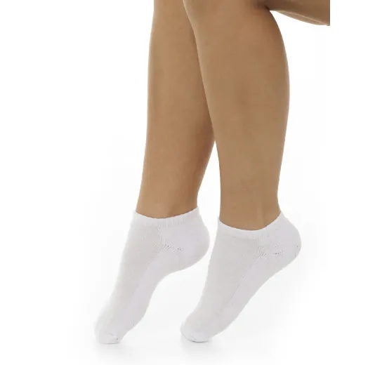 Kit 3 Meias Cano Curto Femininas Brancas