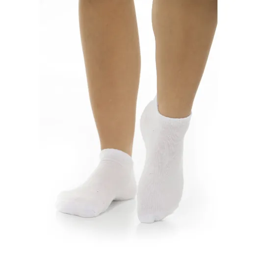 Kit 3 Meias Cano Curto Femininas Brancas