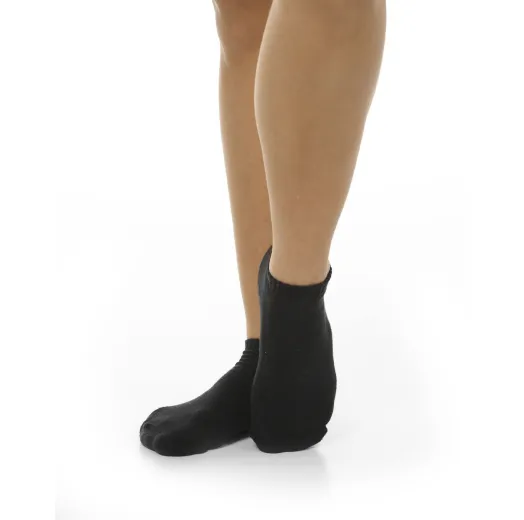 Kit 3 Meias Cano Curto Femininas Pretas