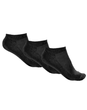 Kit 3 Meias Cano Curto Masculinas Pretas