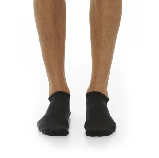 Kit 3 Meias Cano Curto Masculinas Pretas