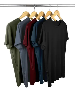 Kit 5 Camisetas Tech Modal Masculinas 01