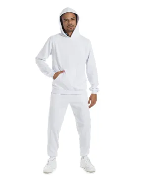 Conjunto Moletom Masculino com Capuz Branco 05