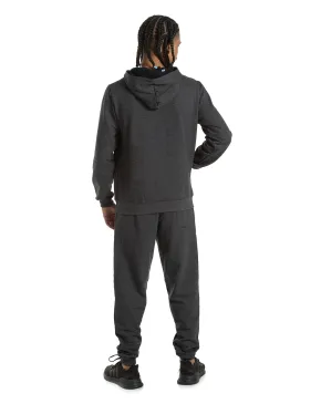 Conjunto Moletom Masculino com Capuz Preto Mescla