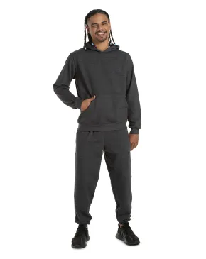 Conjunto Moletom Masculino com Capuz Preto Mescla