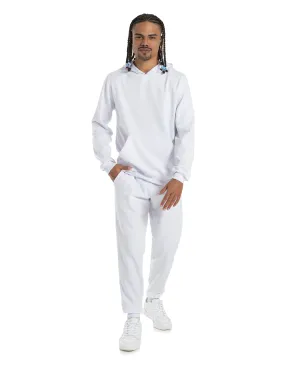 Conjunto Moletom Masculino com Capuz Branco 05