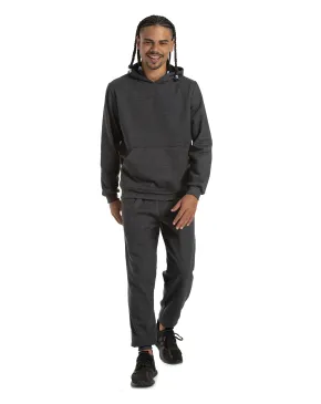 Conjunto Moletom Masculino com Capuz Preto Mescla
