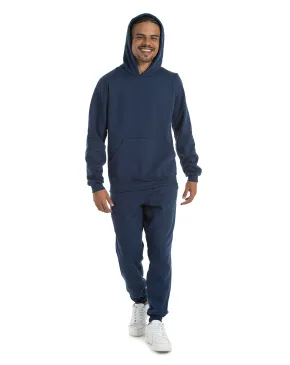 Conjunto Moletom Masculino com Capuz Azul Marinho 04