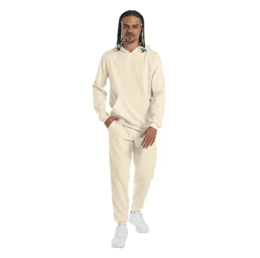 Conjunto Moletom Masculino com Capuz Areia 03
