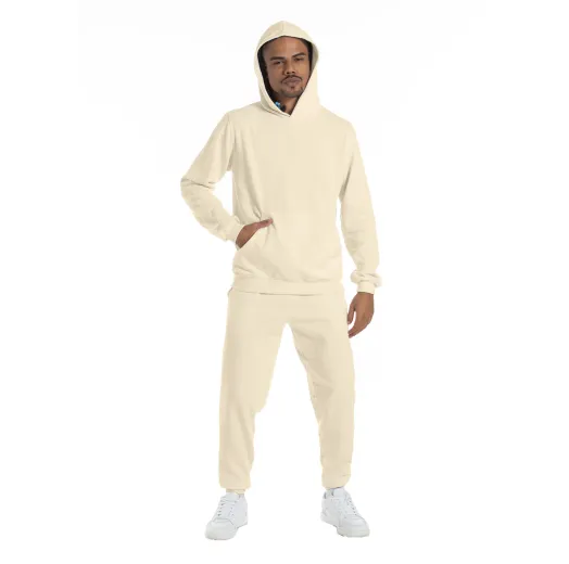 Conjunto Moletom Masculino com Capuz Areia 03