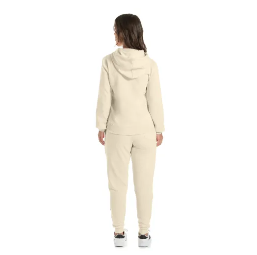 Conjunto Moletom Feminino com Capuz Areia 05
