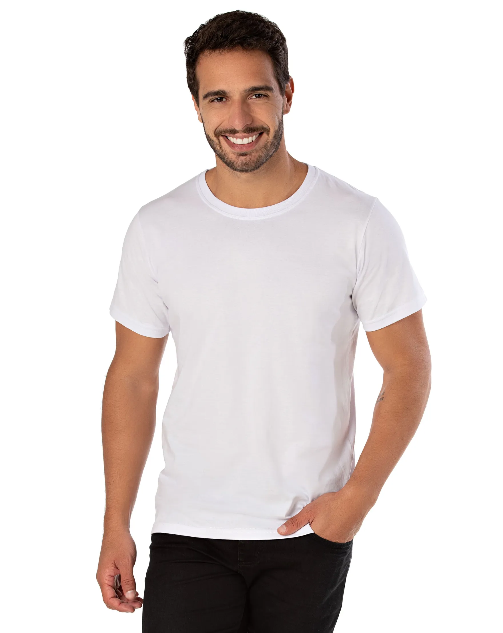 Camiseta de Poliéster/Sublimática Branca