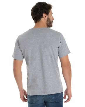 Camiseta de Algodão Premium Cinza Mescla