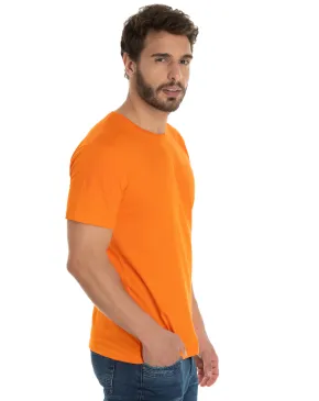 Camiseta de Algodão Premium Laranja