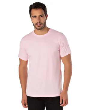 Camiseta de Algodão Premium Rosa Claro