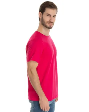 Camiseta de Algodão Premium Rosa Pink