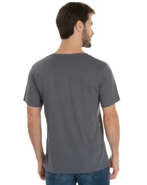 Camiseta de Algodão Premium Cinza Chumbo