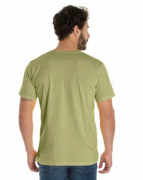 Camiseta de Algodão Premium Caqui