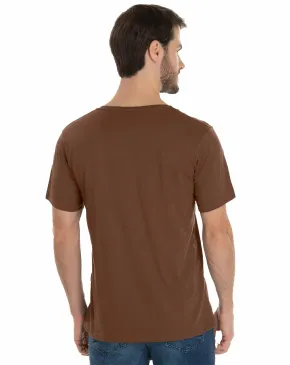 Camiseta de Algodão Premium Marrom