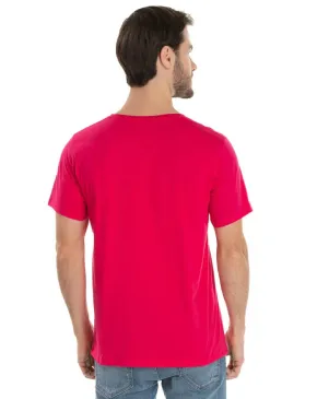 Camiseta de Algodão Premium Rosa Pink