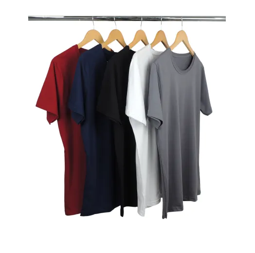 Kit 5 Camisetas Masculinas de Algodão Premium 17