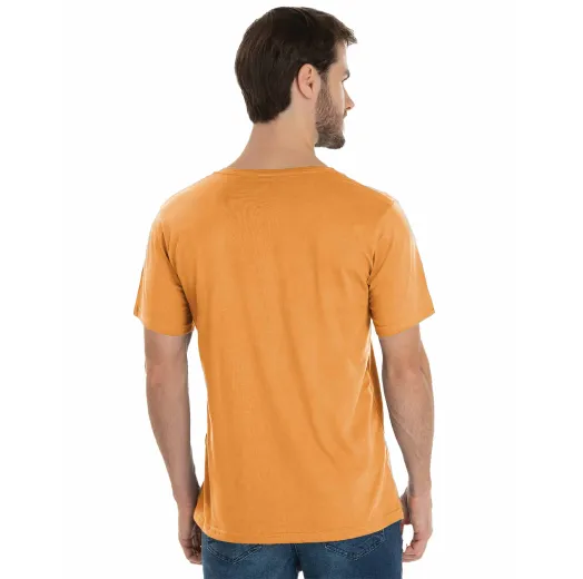 KIT 5 Camisetas de Algodão Premium Mostarda