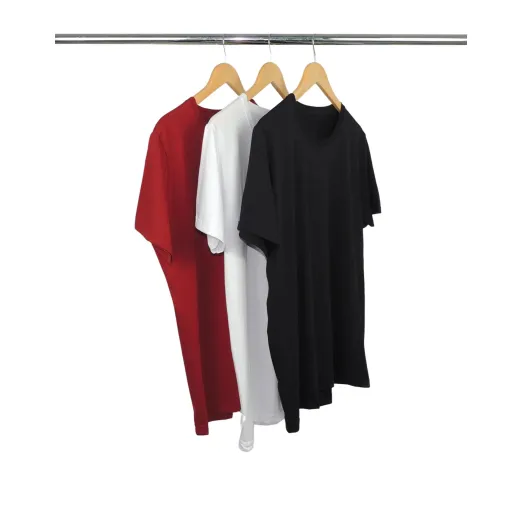 Kit 3 Camisetas Masculinas de Algodão Premium 3