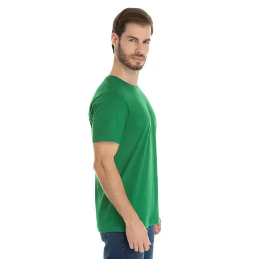 Camiseta de Algodão Premium Verde Bandeira