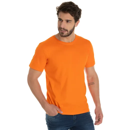 KIT 5 Camisetas de Algodão Premium Laranjas