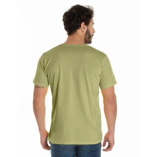 Camiseta de Algodão Premium Caqui