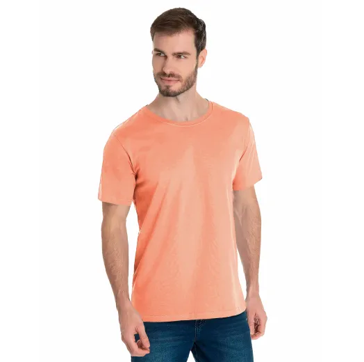 Camiseta de Algodão Premium Coral