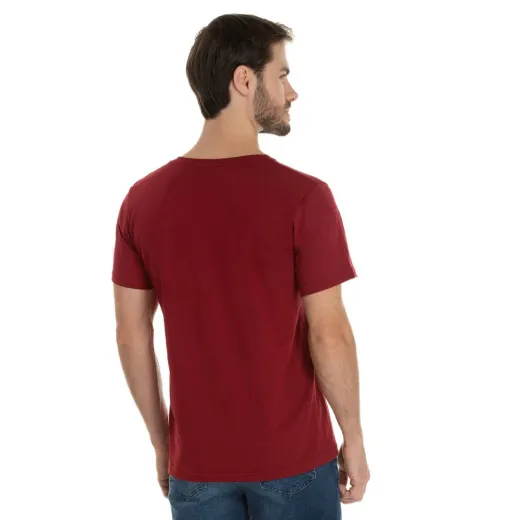 Camiseta de Algodão Premium Bordô