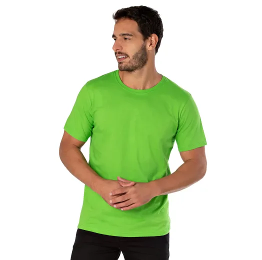 Camiseta de Algodão Premium Verde Limão