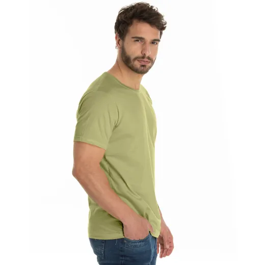 Camiseta de Algodão Premium Caqui