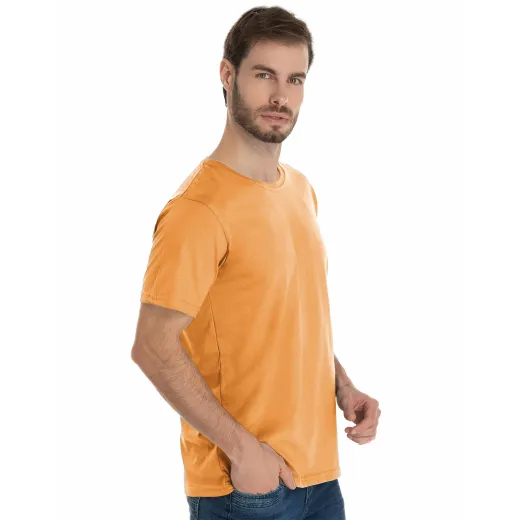 Camiseta de Algodão Premium Mostarda