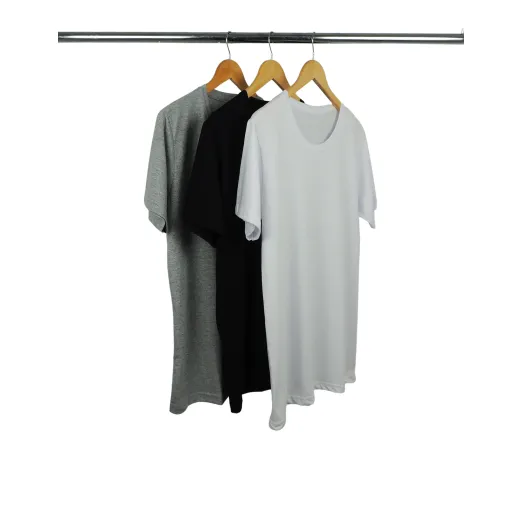 Kit 3 Camisetas Masculinas de Algodão Premium 1