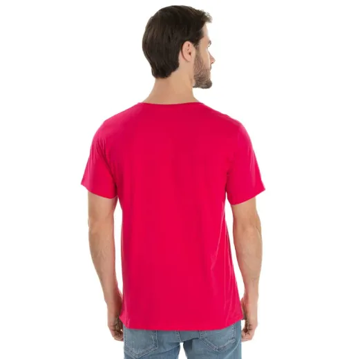 Camiseta de Algodão Premium Rosa Pink