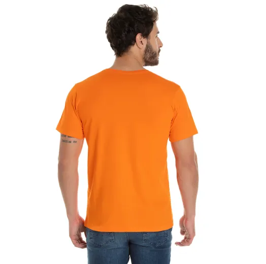 Camiseta de Algodão Premium Laranja